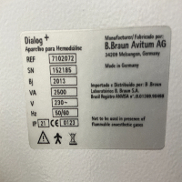 Bbraun Dialog+ Evo - Dialysis image 3